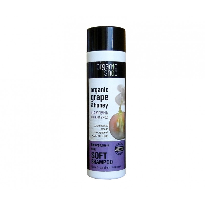 Organic Shop – delikatny szampon do włosów „Winogronowy miód” – miękkie i lekkie włosy
