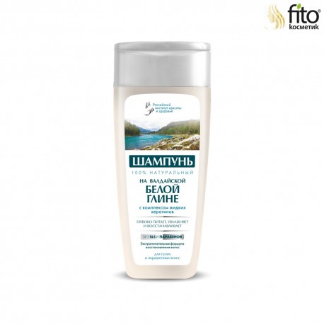 Fitokosmetik – szampon z białą glinką i kompleksem płynnej keratyny