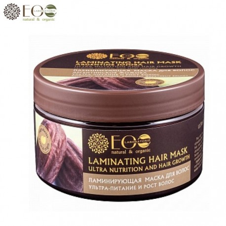 EcoLab – Laminująca maska do włosów – ultraodżywienie i wzrost – olej jojoba, kompleks ceramidowy, kompleks kwasów owocowych