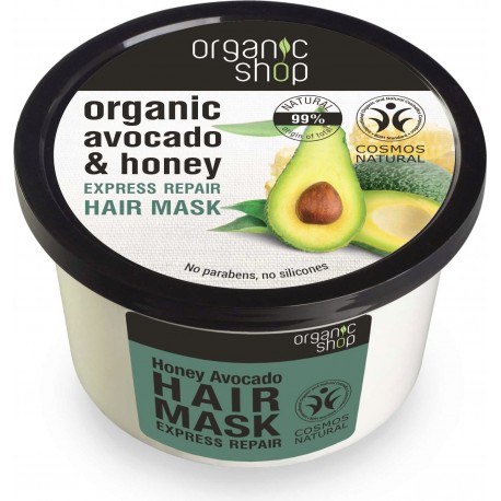 Organic shop – maska avocado, miód i keratyna – odbudowująca